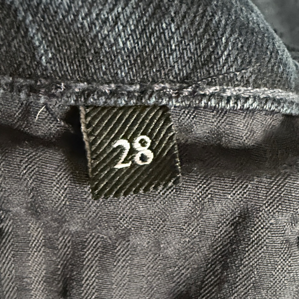 7 For All Mankind Dark Blue Straight Leg Jeans - Picture 6 of 9